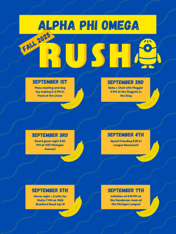 APO rush flyer Fall 2025